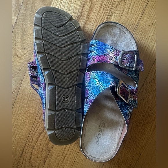 Spring Step Shoes Flexus Delphis Women's Slide Sandals NAVY MULTI - Picture 4 of 6